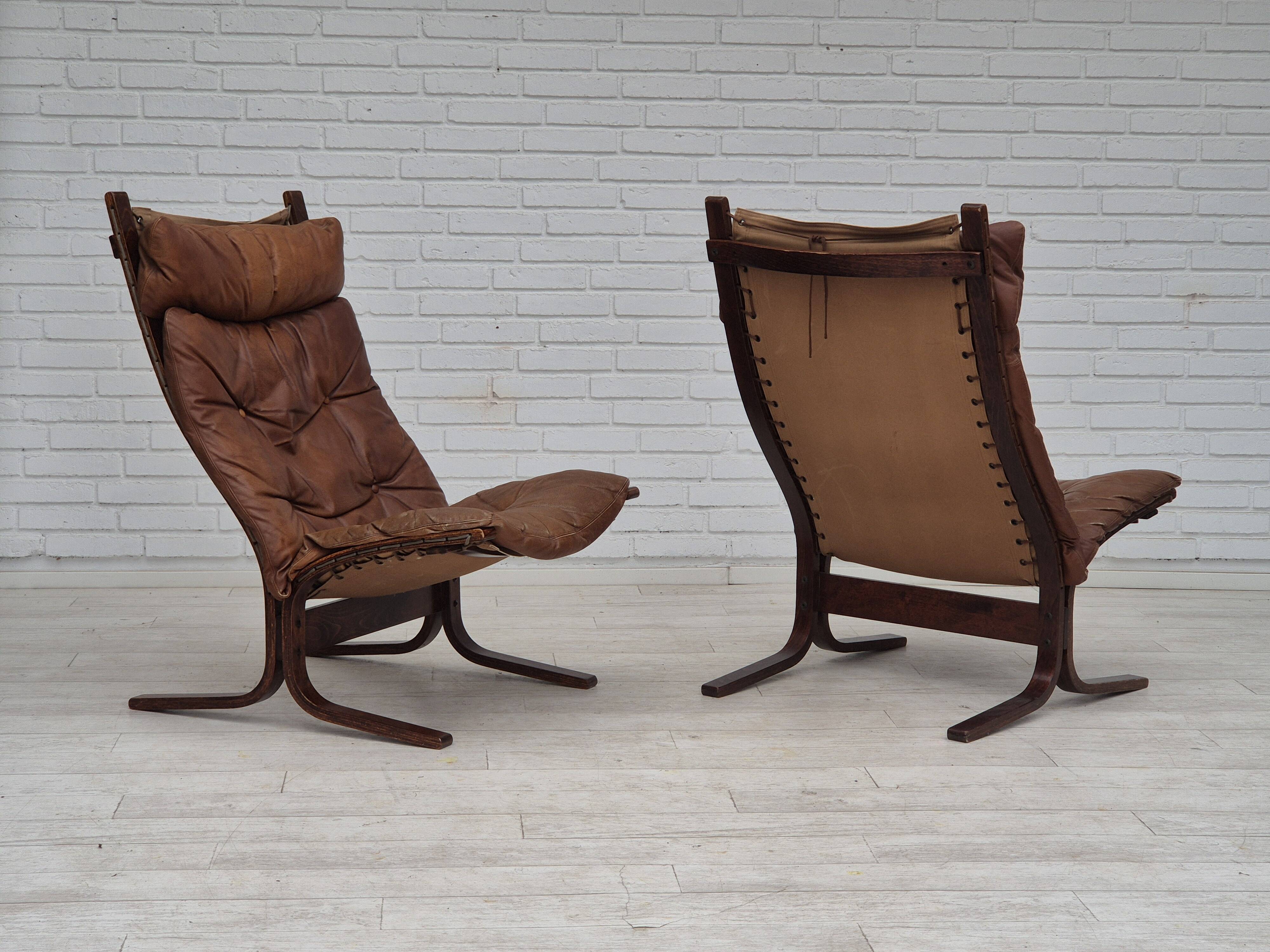 1970s, Norwegian design by Ingmar Relling, model "Siesta" for Westnofa, original condition.