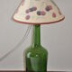 Lampe bouteille en verre vert
