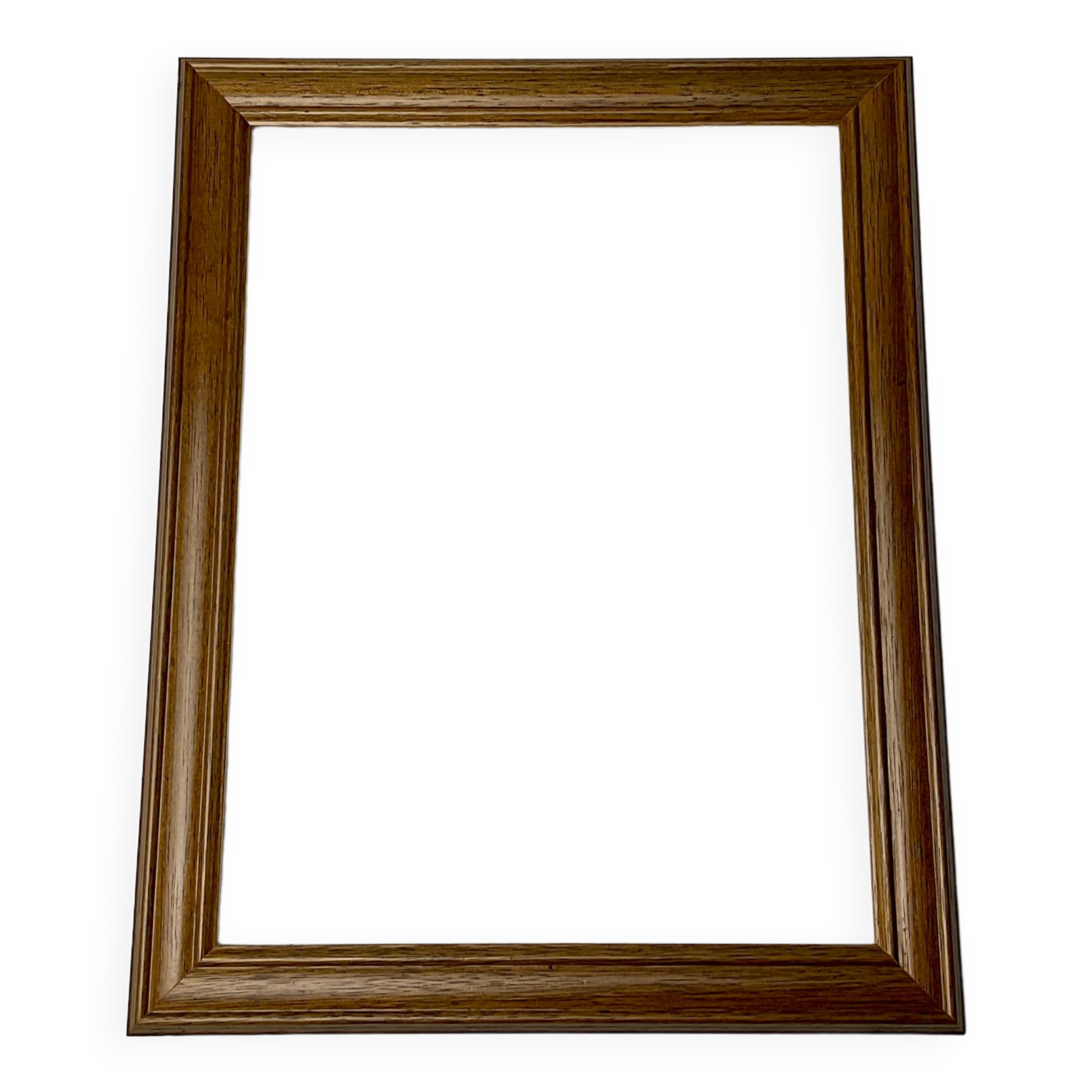 Retro frame in medium oak wood