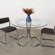Glass table, Italian design, 1970s, manufactured by Gastone Rinaldi