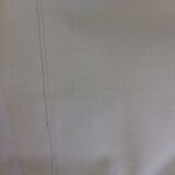 Drap ancien en coton blanc avec monogrammes