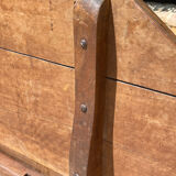Winegrower's table / tilting table / burgundy walnut table