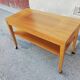 Table basse vintage bois 2 plateaux