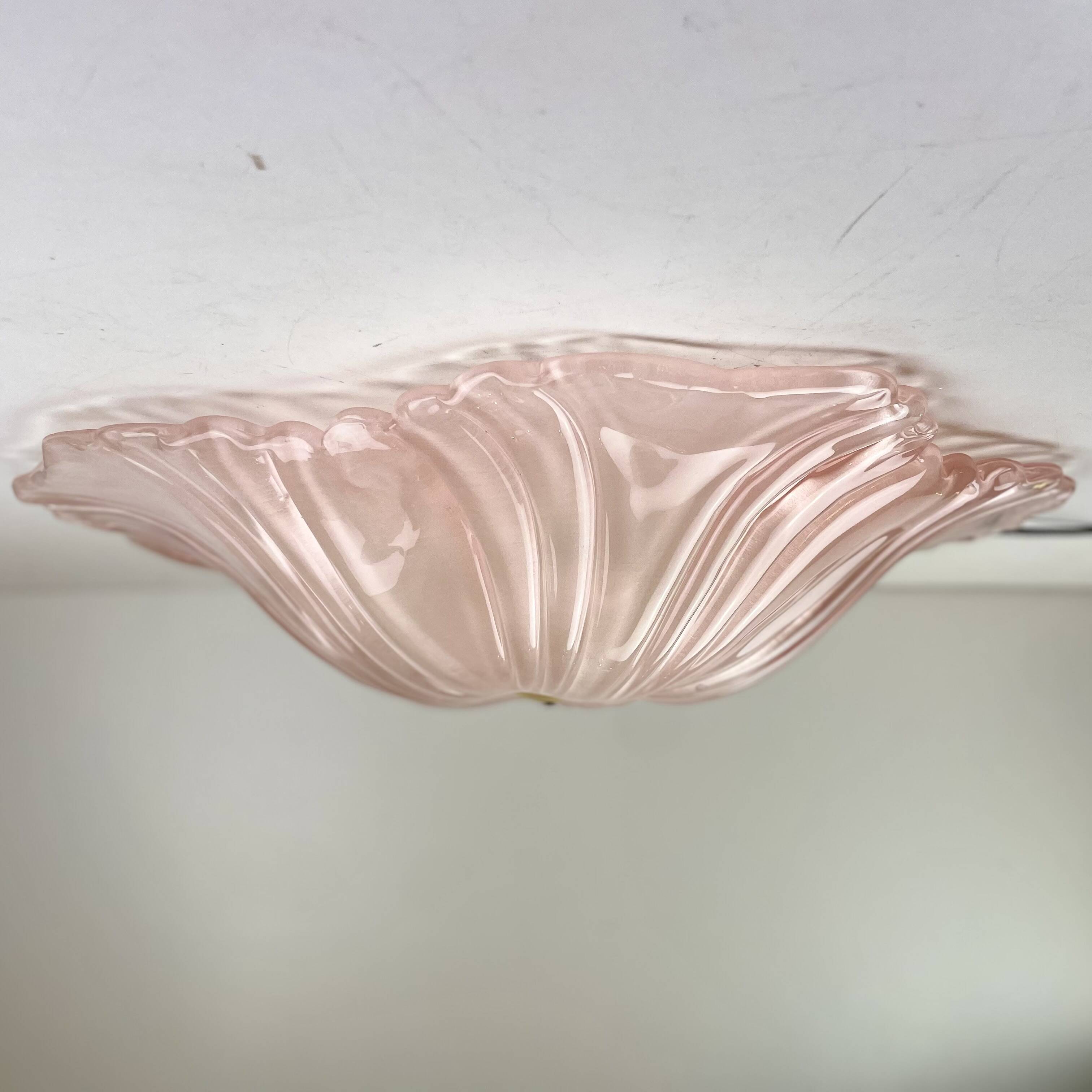 Flower Ceiling Lamp by Murano Due, 1980s