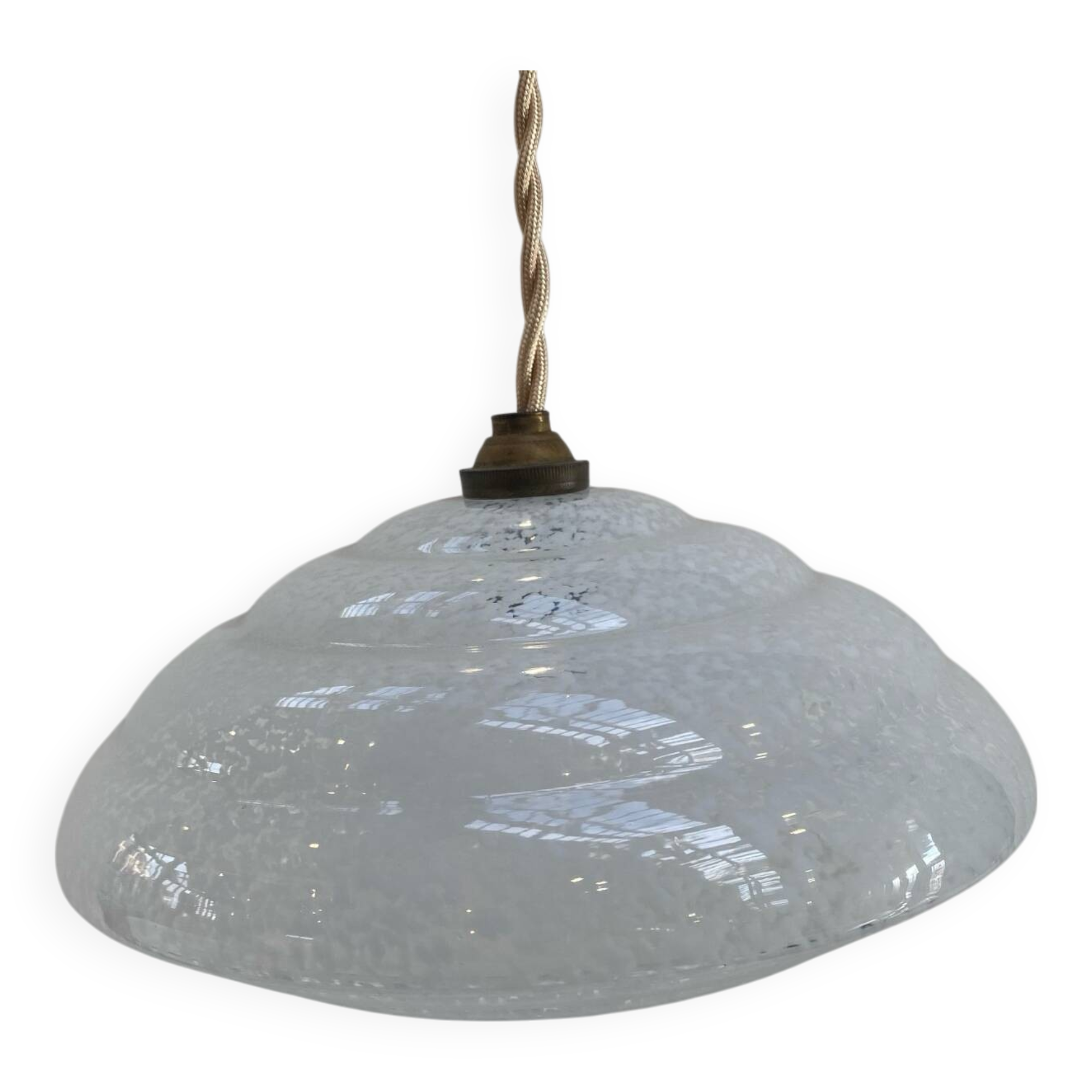 Vintage Clichy glass pendant light