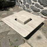 Table basse en travertin sculpturale