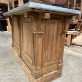 Solid oak bar counter