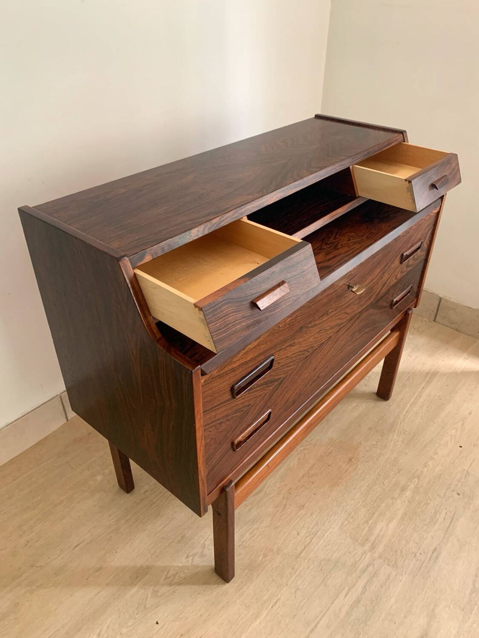 Scandinavian rosewood secretary desk by Arne Wahl Iversen