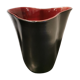 Vase Elchinger noir et bordeau