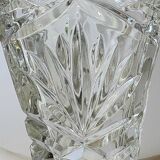 Pair of Czech Boho Art Deco vase, Bohemian crystal. Design and refined