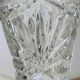 Art Deco Boho pair of vases, Bohemian crystal. Stylish and refined.