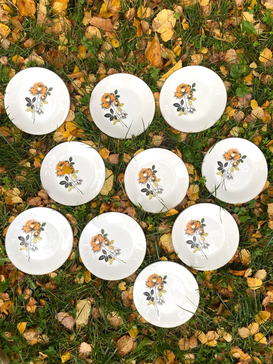 Antique dessert plates