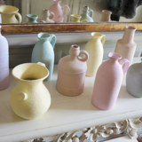 Carafe broc effect terracotta pastel pink