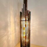 Lampadaire brutaliste Poliarte, années 1970 par Albano Poli