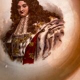 Set of 7 antique dessert plates St Amand and Hamage