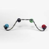 Ball and wrought iron coat racks from the 50s/60s