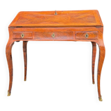 Louis xv period marquetry sloping desk, 18th century stamped criaerd