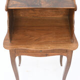 Pair of walnut bedside tables