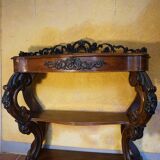 Mahogany console from around 1860.