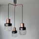 Old cascade chandelier 3 lights 1970 vintage