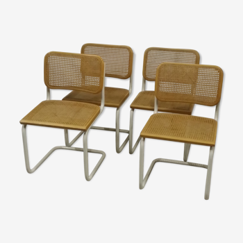 Suite of 4 Cesca B32 chairs by Marcel Breuer