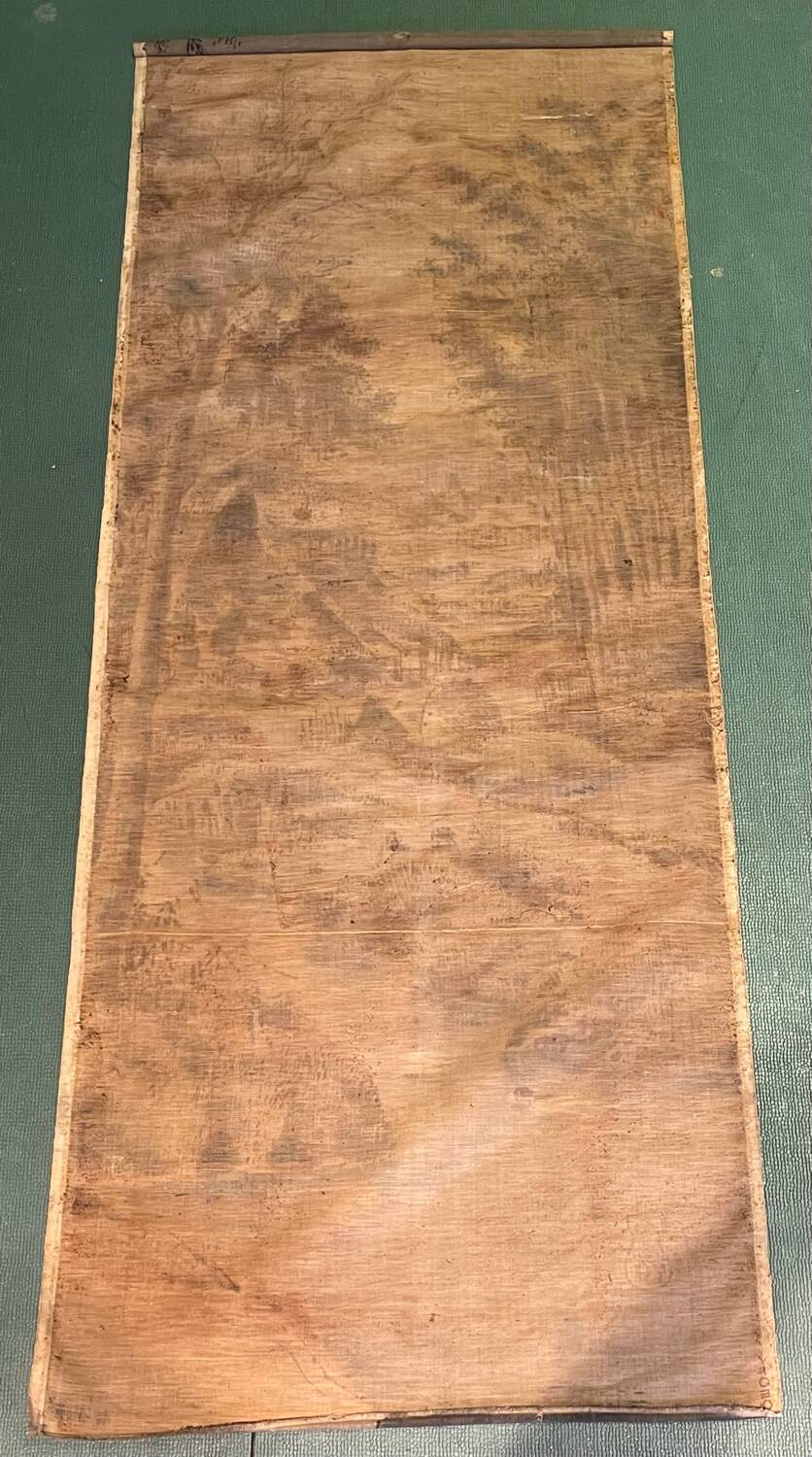 Old tapestry hanging velvet Asia Japan 19th 20th century