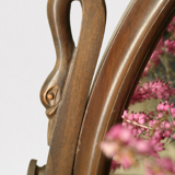 Art Deco style dressing table in mahogany gooseneck mirror
