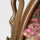 Art Deco style dressing table in mahogany gooseneck mirror