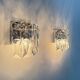 Pair of crystal sconces by Kinkeldey, Germany, 1970s