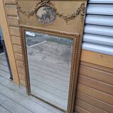 Old overmantel mirror