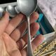 Set of 6 Vintage Fruit or Ice Cream Spoons Model Uniplat