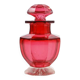 Biedermeier tea caddy, red crystal glass, Poland, 19th century