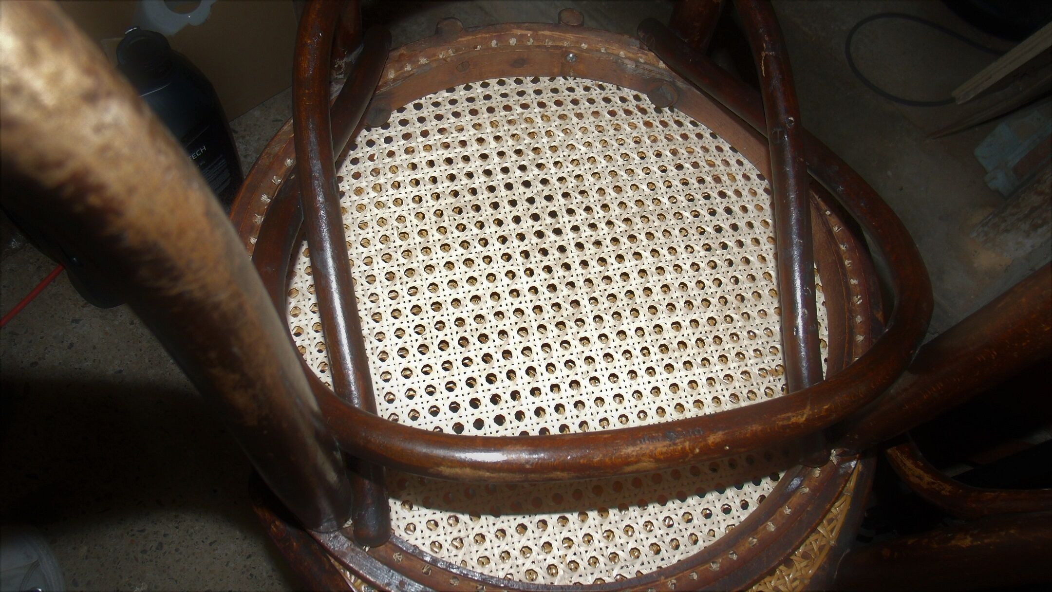 Lot of 4 chairs old bistro cyear