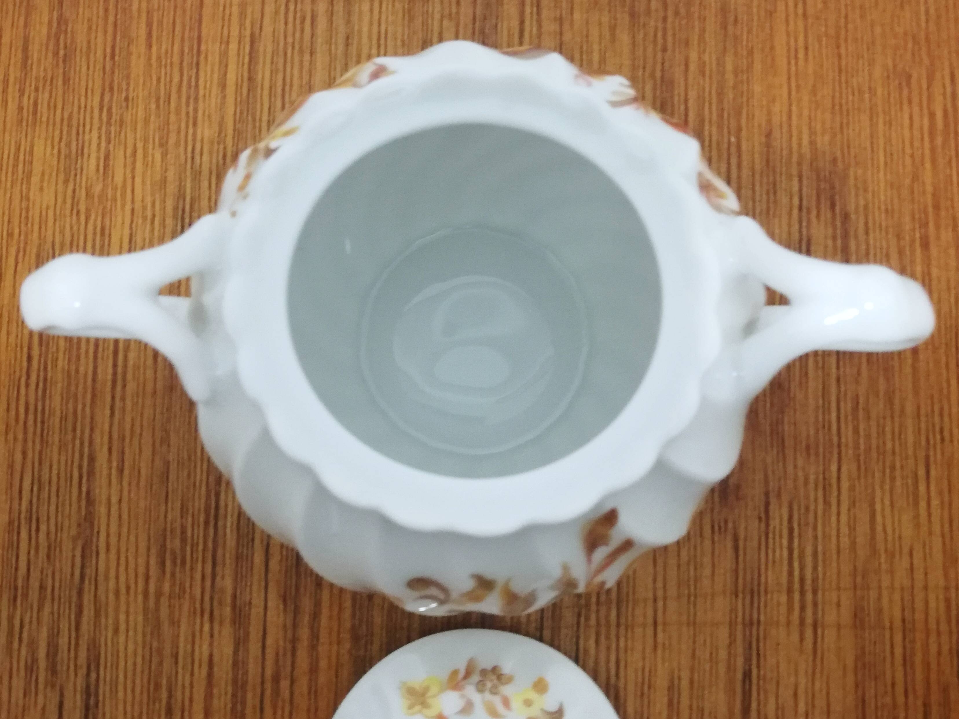 Limoges earthenware sugar bowl