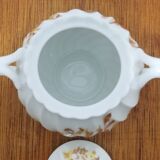 Limoges earthenware sugar bowl