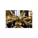Chandelier in gilded bronze and crystal, 19 century