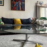 Glass coffee table