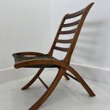 Vintage Leather Lounge Chair, 1970s