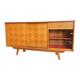 Sideboard 1960 diamond marquetry and showcase 180x45