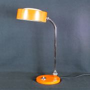 CharlJumo, Modern industrial desk lamp, Original orange color, France