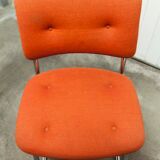 Pair of chairs Steelcase Strafor orange 70s