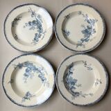 4 deep plates Sarreguemines redcurrants
