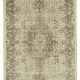 Oriental handmade vintage 1980s beige rug 163 cm x 283 cm