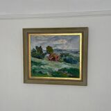 Swedish Oil on Panel – “Landscape” by Erik Boëthius (1897–1970)