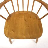 Scandinavian "Pinnstol" armchair in beech, Sweden, 1960