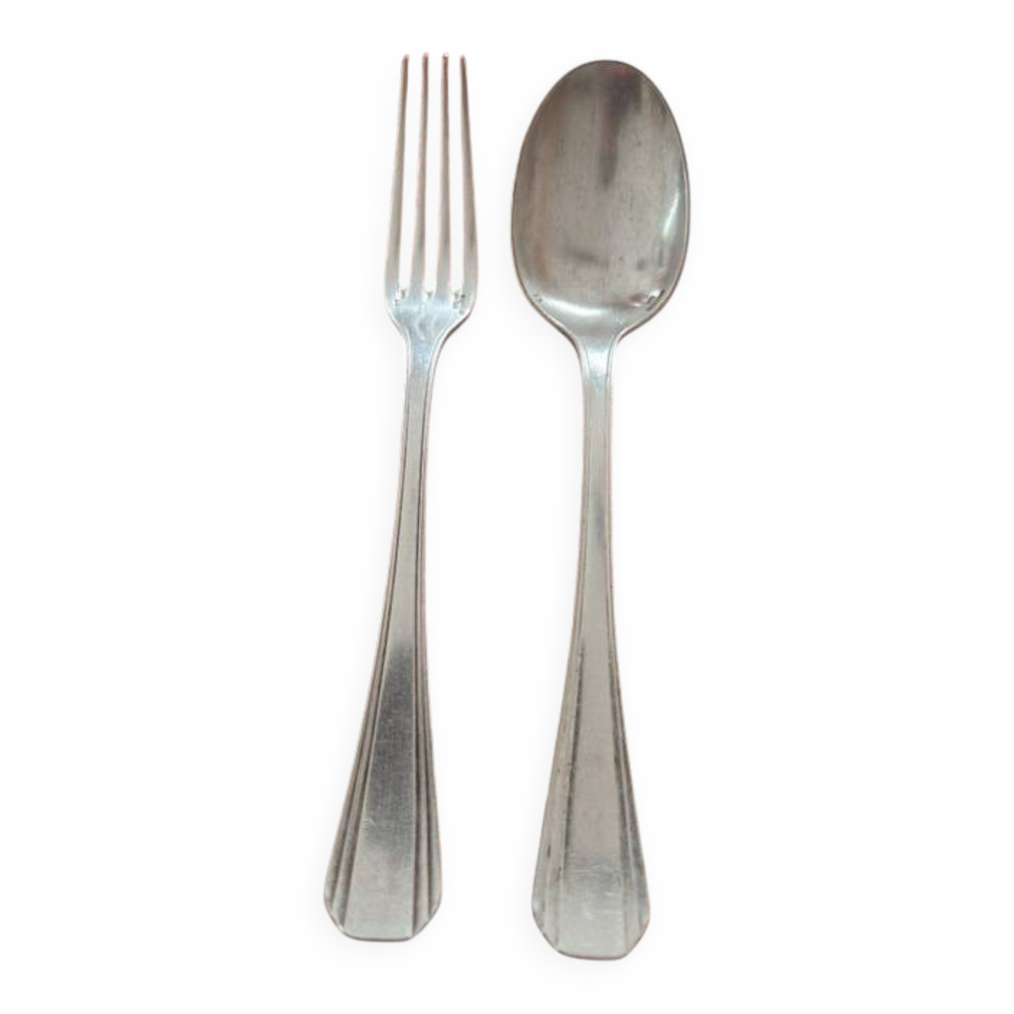 Christofle - Baptism cutlery model Boréal - in silver-plated metal