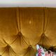 Old gold toad bench