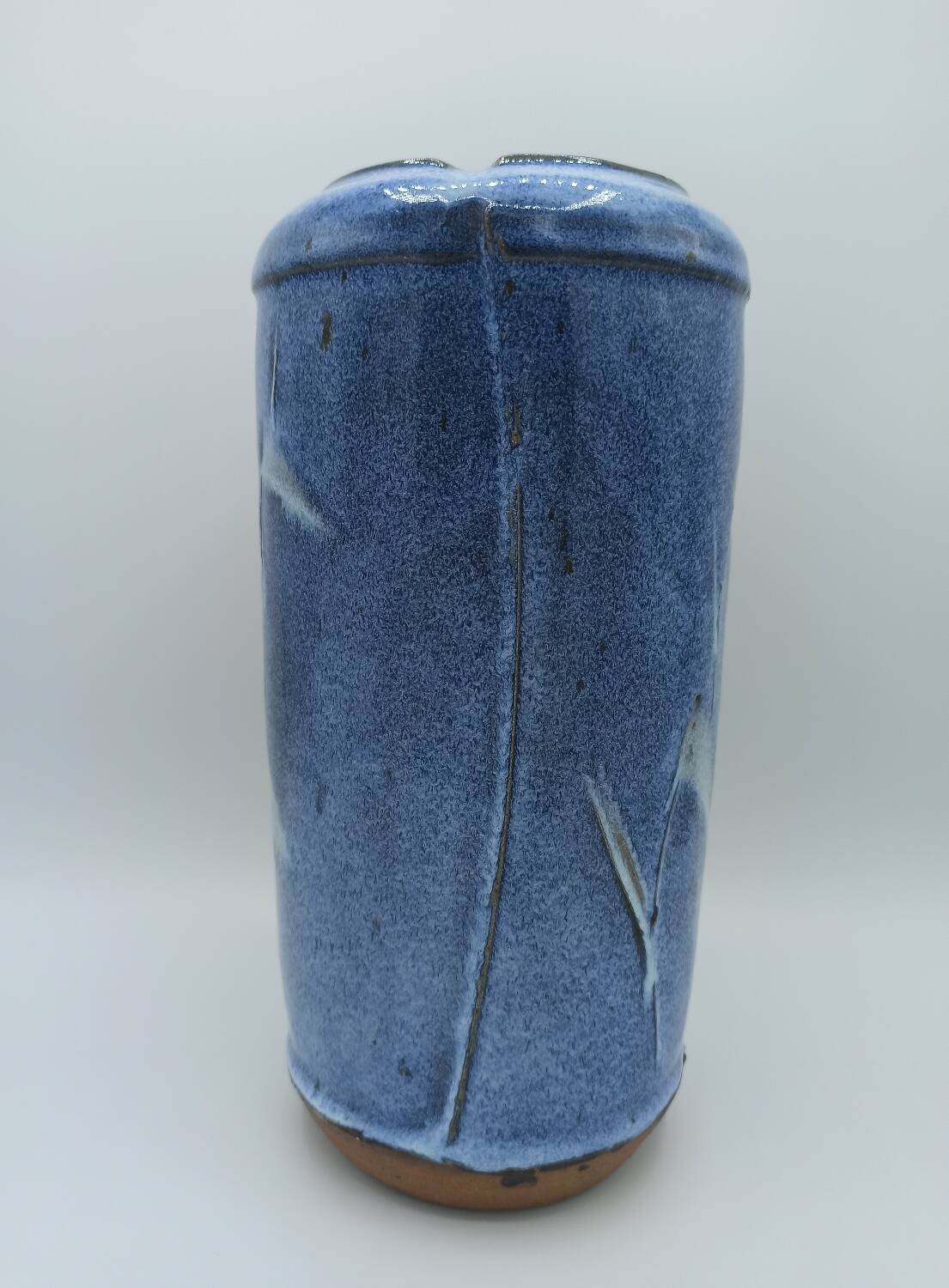 ​vase vintage en grès émaillé - bernard dal magro - céramique d'art