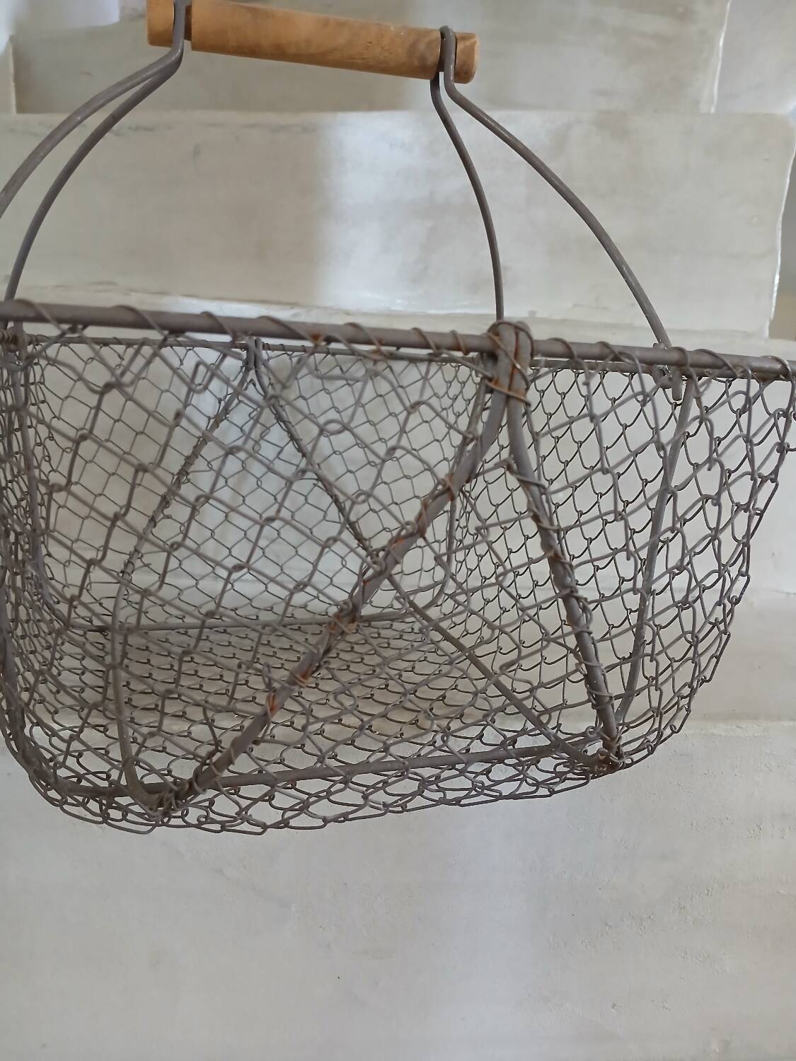 Old metal basket
