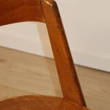Vintage Baumann Model "Halfa" chair in wood, 1970s